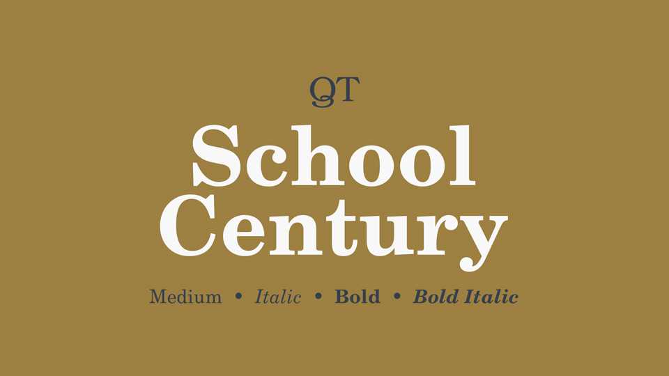 School Century Font Family › Fontesk