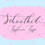 Schoolkid Script Font Family