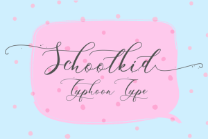 Schoolkid Script Font Family