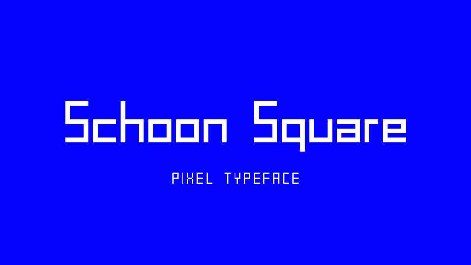 Schoon Square Font › Fontesk