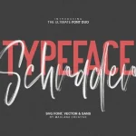 Schrader SVG Brush Font
