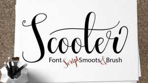 Scooter Script Font › Fontesk