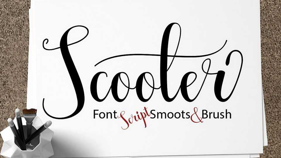 Scooter Script Font › Fontesk