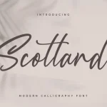 Scotland Calligraphy Font - Fonte Grátis Scotland Calligraphy Font