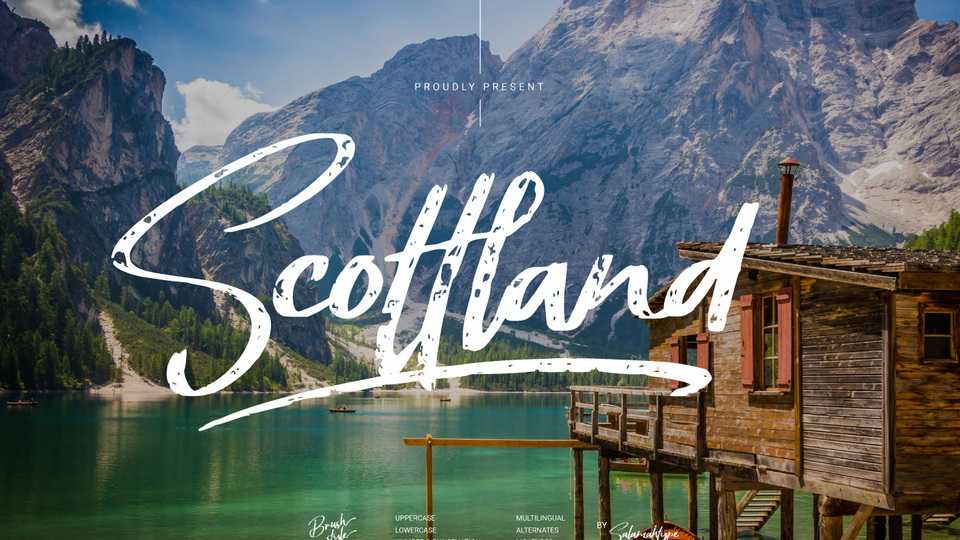 Scottland Brush Font › Fontesk