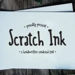 Scratch Ink - A Handwritten Condesed Font