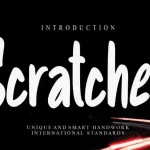 Scratches Display Font