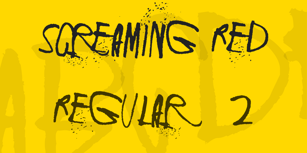 Screaming Red Font Family