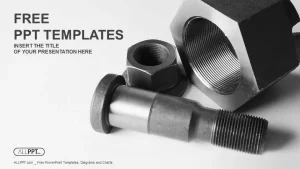 Screw and nuts PowerPoint Templates