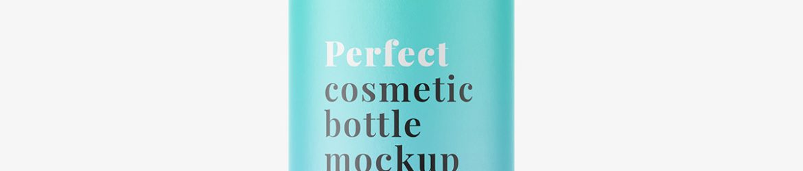 Screw cap bottle mockup / matt