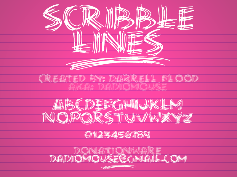 Scribble Lines Font