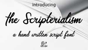 Scripterialism Script Font › Fontesk