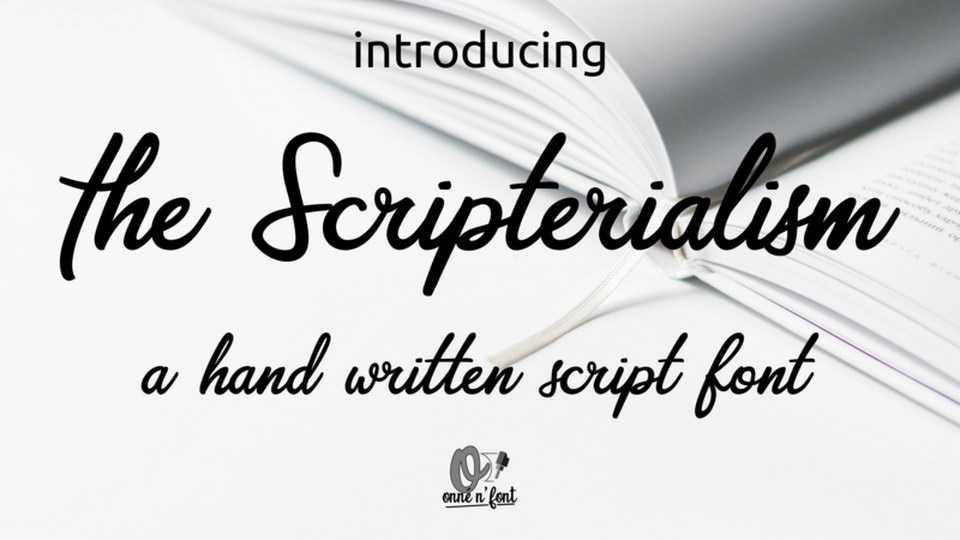 Scripterialism Script Font › Fontesk