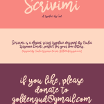 Scrivimi Font