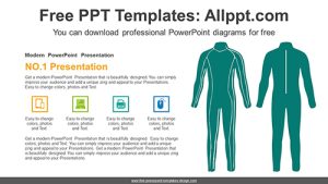 Scuba Diving Suit PowerPoint Diagram