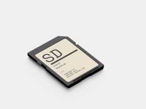 SD card mockup