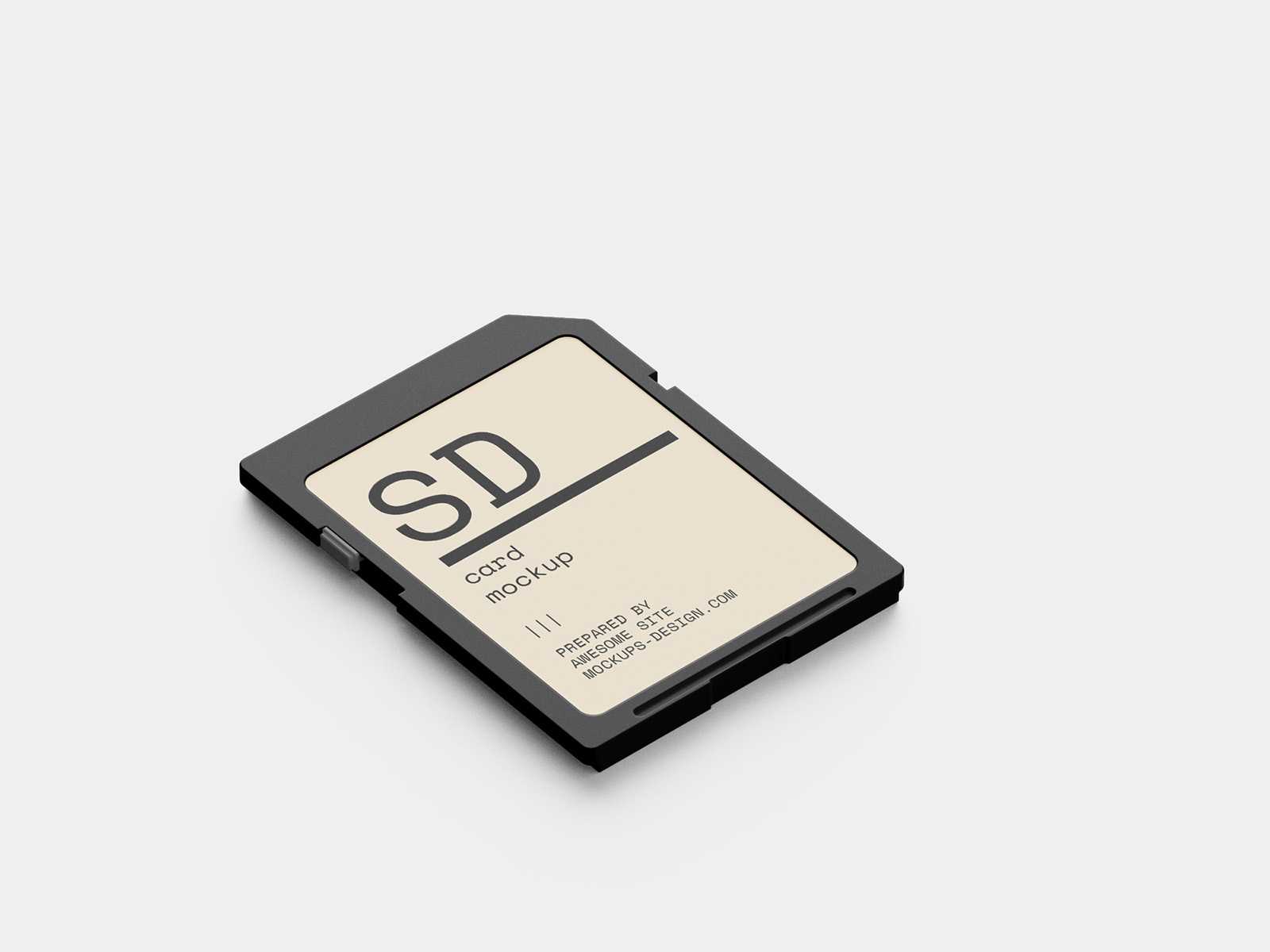 SD card mockup