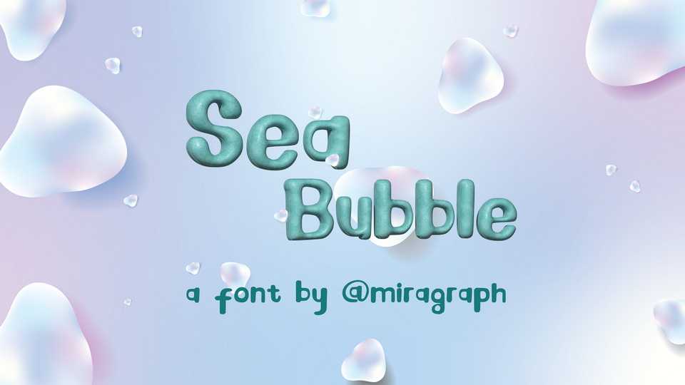 Sea Bubble Font › Fontesk