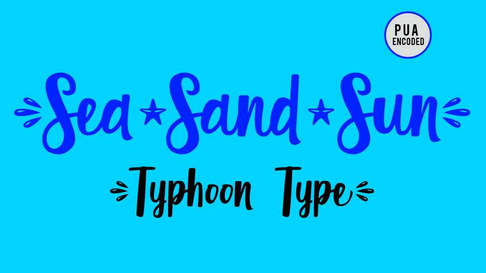 Sea Sand Sun Font › Fontesk