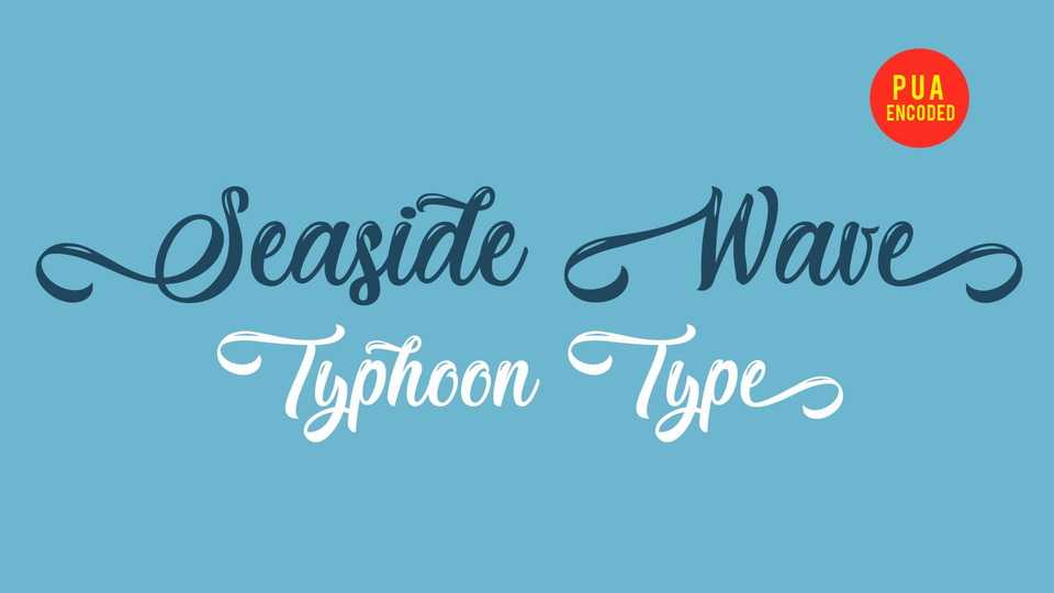 Seaside Wave Font › Fontesk