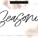 Seasony Script Font