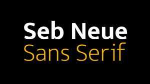 Seb Neue Font Family › Fontesk
