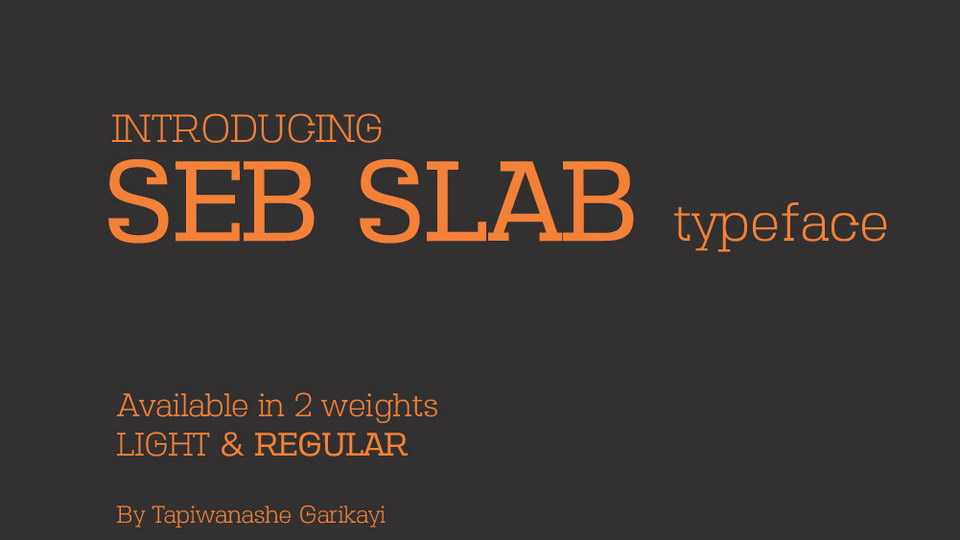 Seb Slab Font Family › Fontesk