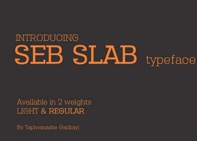 Seb Slab Typeface