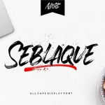 Seblaque Brush Font - Fonte Grátis Seblaque Brush Font