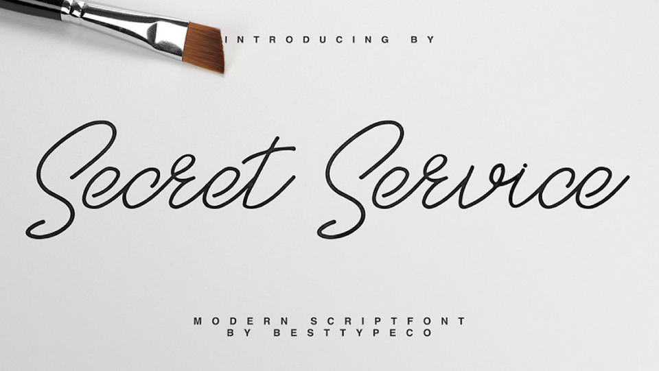 Secret Service Script Font › Fontesk