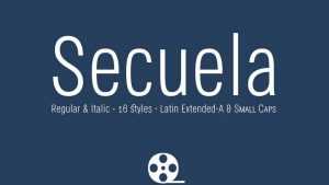 Secuela Typeface › Fontesk