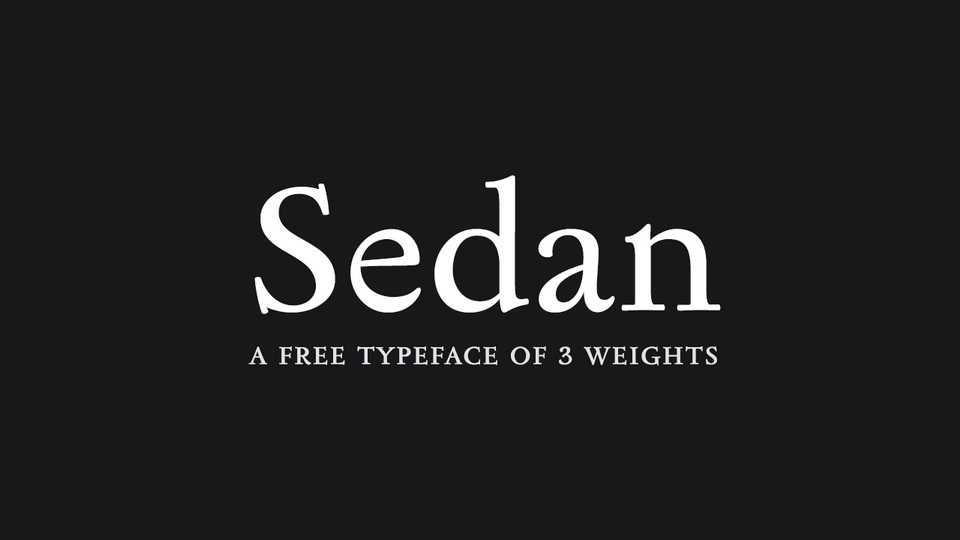 Sedan Font Family › Fontesk