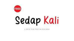 Sedap Kali Font › Fontesk