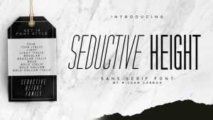 Seductive Height Font › Fontesk