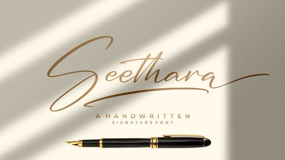 Seethara Script Font › Fontesk