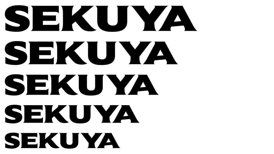 Sekuya Font › Fontesk