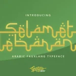Selamet Lebaran Typeface