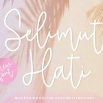 Selimut Hati Monoline Handwritten Font
