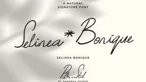 Selinea Bonique Font › Fontesk