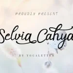 Selvia Cahya Calligraphy Font