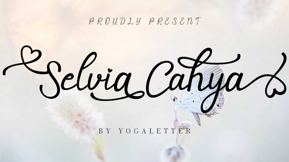 Selvia Cahya Script Font › Fontesk