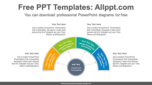 Semi donut ring PowerPoint Diagram Template