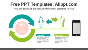 Semi Doughnut Arrow PowerPoint Template