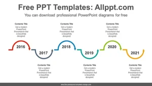 Semi Doughnut Arrows PowerPoint Diagram