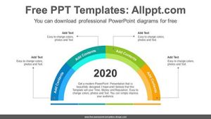 Semi-Radial doughnut PowerPoint Diagram