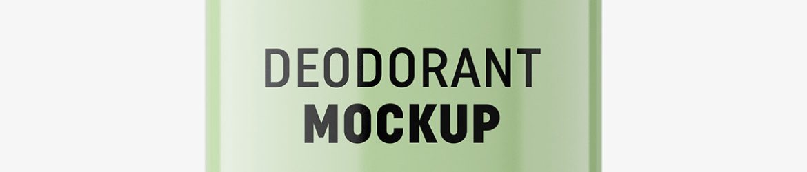 Semi transparent deodorant tube mockup