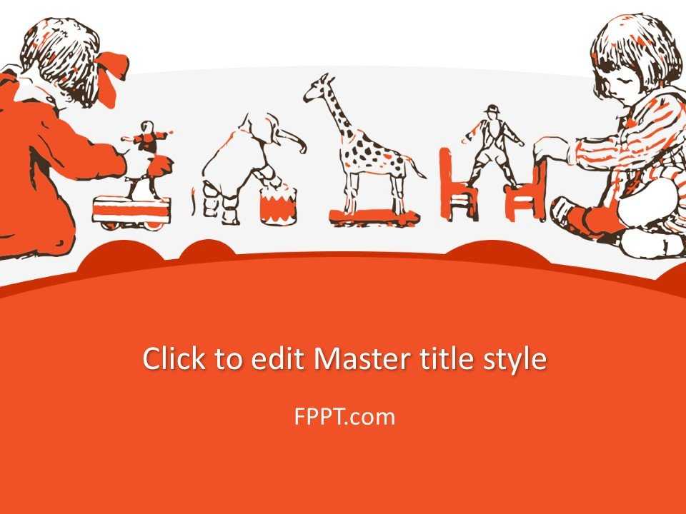 SEN Children Education Center PowerPoint Template