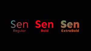 Sen Font Family › Fontesk