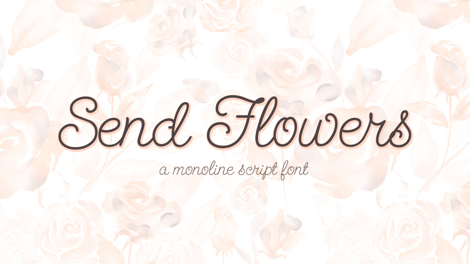 Send Flowers Font › Fontesk