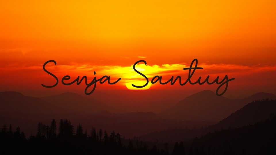 Senja Santuy Font › Fontesk